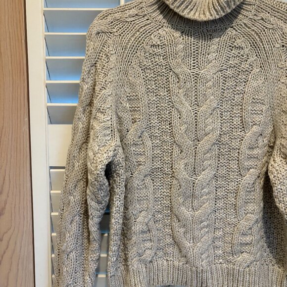 Chunky oversized knit turtleneck - Picture 3 of 4